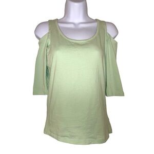 ight Green Cold Shoulder Top (Charlotte Russe)